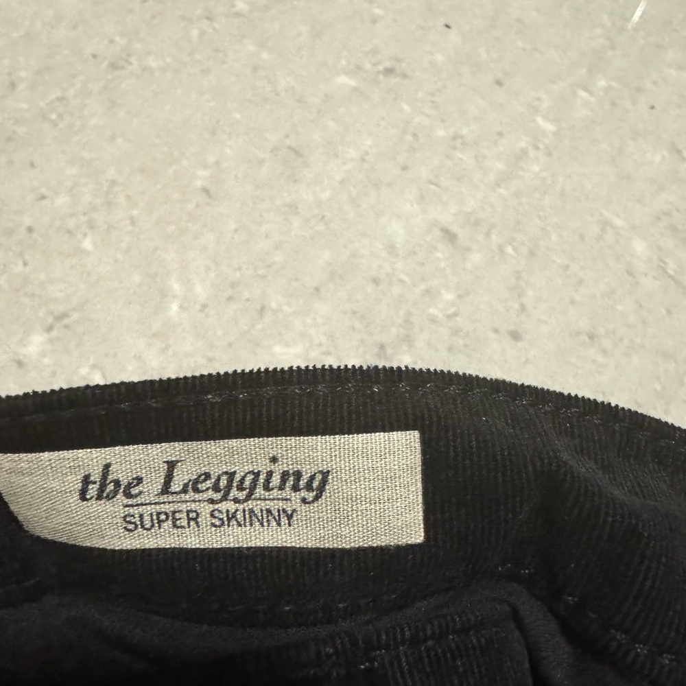 AG Adriano Goldschmied Super Skinny Black (fine corduroy) Jeans - Picture 3 of 4